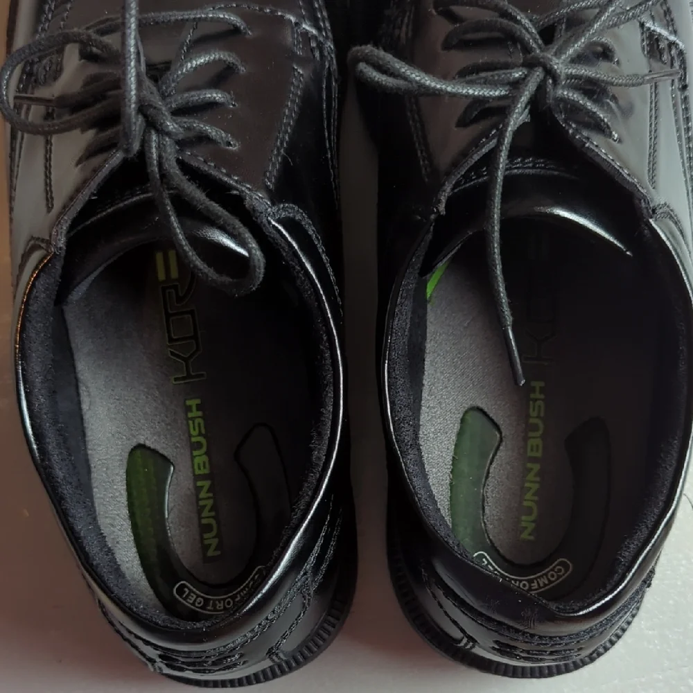 Nunn Bush Black Leather Oxfords Dress Shoes size‎ 10